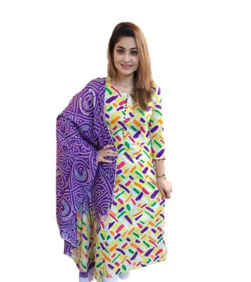 Buy Cotton With Skin Printed 3Piece  online at Best Price In Bangladesh