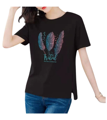 Buy Stylish Half Sleeves Cotton T-Shirt For Women at Best Price in Bangladesh