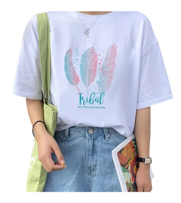 Buy Stylish Half Sleeves Cotton T-Shirt For Women at Best Price in Bangladesh
