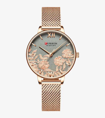 Buy Curren 9065 Quartz Watch Luxury Brand Stainless Steel Strap for Women at Best Price In Bangladesh