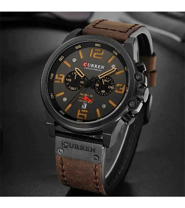 Buy CURREN 8314 leather belt Casual Waterproof Watch at Best Price In Bangladesh