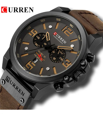 Buy CURREN 8314 leather belt Casual Waterproof Watch at Best Price In Bangladesh