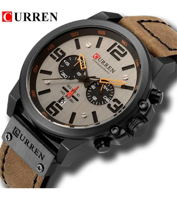 Buy CURREN 8314 leather belt Casual Waterproof Watch at Best Price In Bangladesh