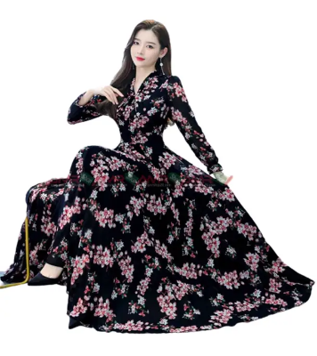 Buy China Lelin Digital Print Long Kurti Gown at Best Price in Bangladesh