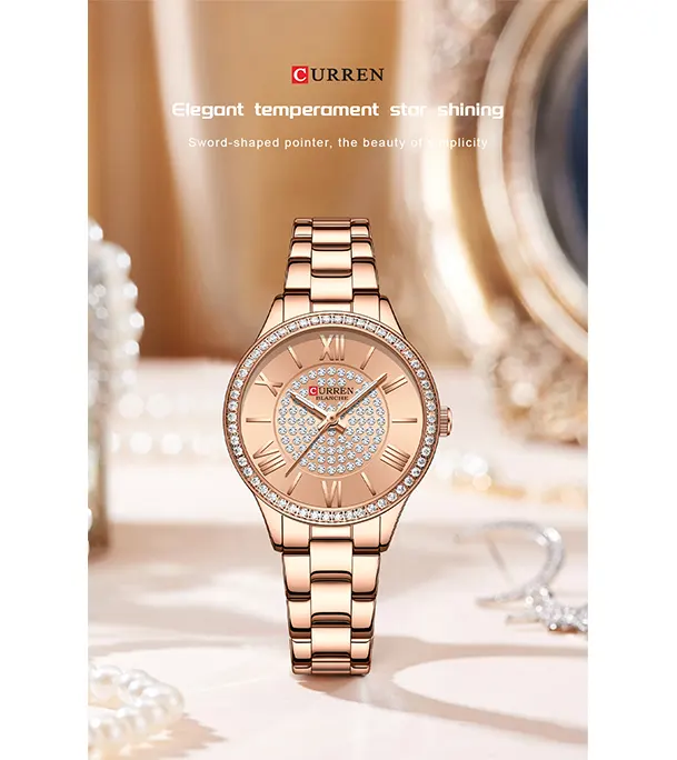 Buy CURREN 9084 Casual Analog Quartz Watch for Women at Best Price In Bangladesh