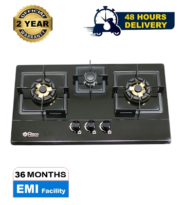 Buy Rizco BHS Vintage 705 Stainless Steel 3 Gas Burner LPG (50% Gas save) at Best Price In Bangladesh	