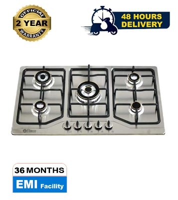 Buy Rizco Vintage 736 Stainless Steel 5 Gas Burner Natural Gas (50% Gas save) at Best Price In Bangladesh	