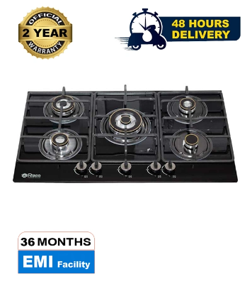 Buy Rizco Vintage 736 Stainless Steel 5 Gas Burner LPG (50% Gas save) at Best Price In Bangladesh	
