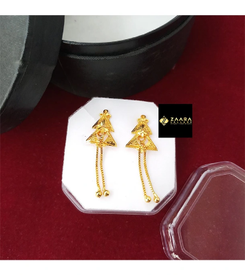 Buy Forming Gold Plated 1.5 Gram Gold Color Polish Earrings For Women at Best Price In Bangladesh