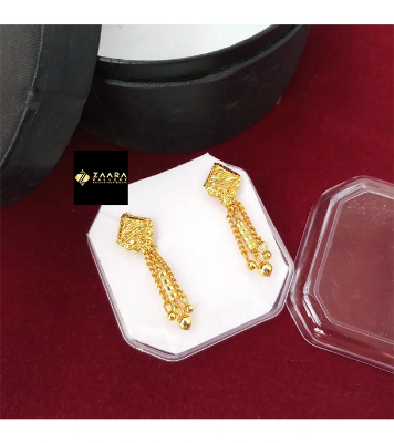 Buy Forming Gold Plated 1.5 Gram Gold Color Polish Earrings For Women at Best Price In Bangladesh