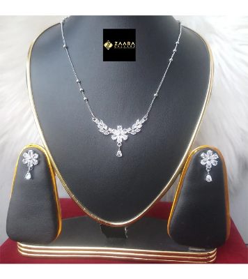 Picture of Diamond Cut AD Stone Jewellery Set For Women 