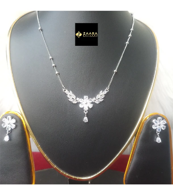Picture of Diamond Cut AD Stone Jewellery Set For Women 