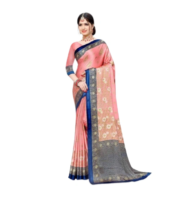 Buy Indian Silk Digital printed Saree with Blouse Pieces at Best Price In Bangladesh