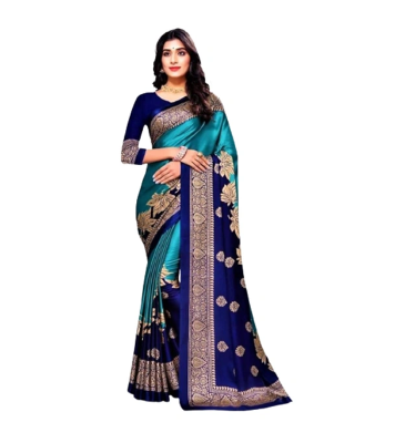 Buy Indian Silk Digital printed Saree with Blouse Pieces at Best Price In Bangladesh