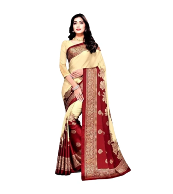 Buy Indian Silk Digital printed Saree with Blouse Pieces at Best Price In Bangladesh