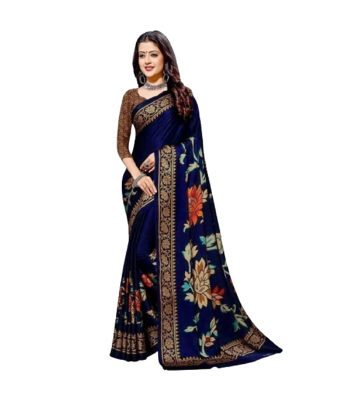 Buy Indian Silk Digital printed Saree with Blouse Pieces at Best Price In Bangladesh