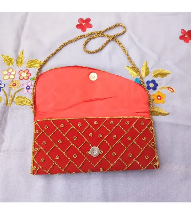 Buy Velvet Embroidered Purse Bag/ Hand Purse For Women & Girls at Best Price In Bangladesh