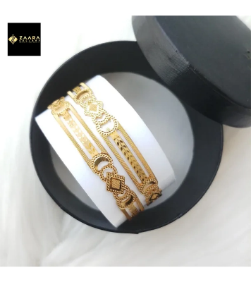 Buy City Gold/ Gold Plated Laser Cut Bangles - 2 Pieces for Women at Best Price in Bangladesh