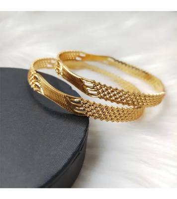 Buy City Gold/ Gold Plated Laser Cut Bangles - 2 Pieces for Women at Best Price in Bangladesh