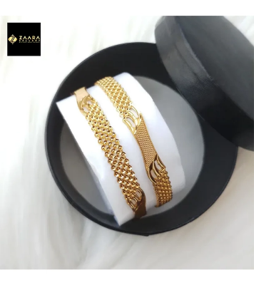 Buy City Gold/ Gold Plated Laser Cut Bangles - 2 Pieces for Women at Best Price in Bangladesh
