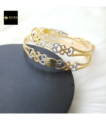 Buy City Gold/ Gold Plated Laser Cut Bangles - 2 Pieces for Women at Best Price in Bangladesh