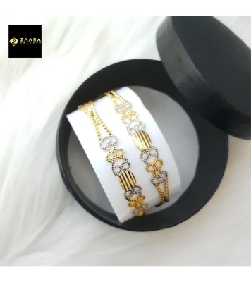 Buy City Gold/ Gold Plated Laser Cut Bangles - 2 Pieces for Women at Best Price in Bangladesh