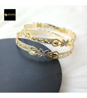 Buy City Gold/ Gold Plated Laser Cut Bangles - 2 Pieces for Women at Best Price in Bangladesh