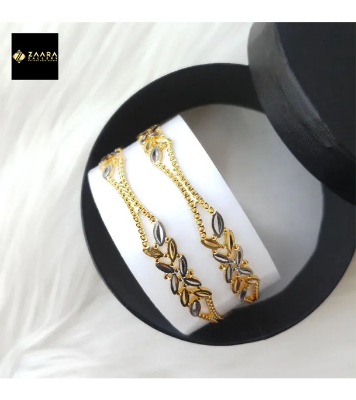 Buy City Gold/ Gold Plated Laser Cut Bangles - 2 Pieces for Women at Best Price in Bangladesh