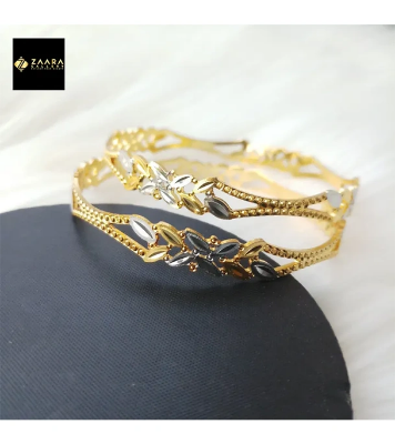 Buy City Gold/ Gold Plated Laser Cut Bangles - 2 Pieces for Women at Best Price in Bangladesh