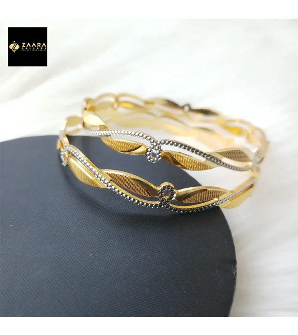 Buy City Gold/ Gold Plated Laser Cut Bangles - 2 Pieces for Women at Best Price in Bangladesh