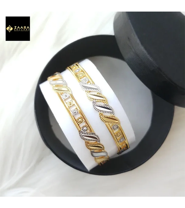 Buy City Gold/ Gold Plated Laser Cut Bangles - 2 Pieces for Women at Best Price in Bangladesh