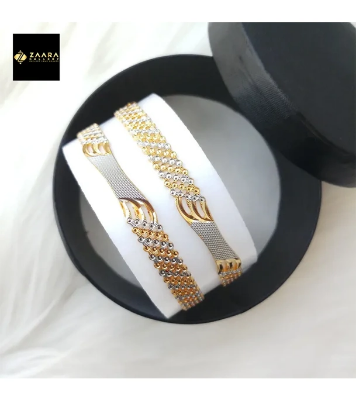Buy City Gold/ Gold Plated Laser Cut Bangles - 2 Pieces for Women at Best Price in Bangladesh