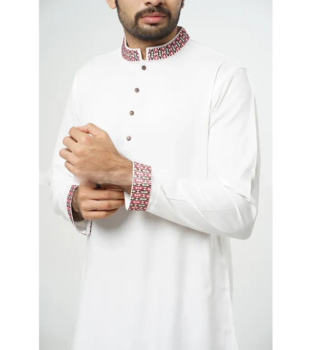Buy GoodMan Premium White Color Semi Long Panjabi for Men at Best Price In Bangladesh