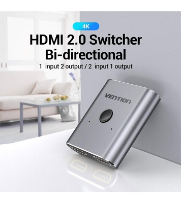 Buy VENTION AFUH0 2-Port HDMI Bi-Direction Switcher Silver Online