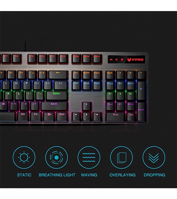 Buy Rapoo V500PRO Wired Mechanical Gaming Keyboard Blue Switches Online