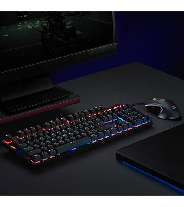 Buy Rapoo V500PRO Wired Mechanical Gaming Keyboard Blue Switches Online