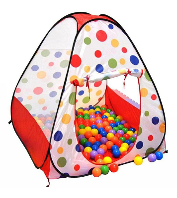 Buy Foldable Kids Indoor/outdoor Pop Up Play Tent House Toy with 100 Colored Plastic Balls at Best Price in Bangladesh