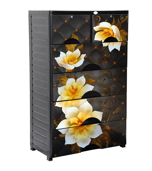 Buy RFL Wardrobe Double 5D KD Elegant Black Diamond at Best Price In Bangladesh