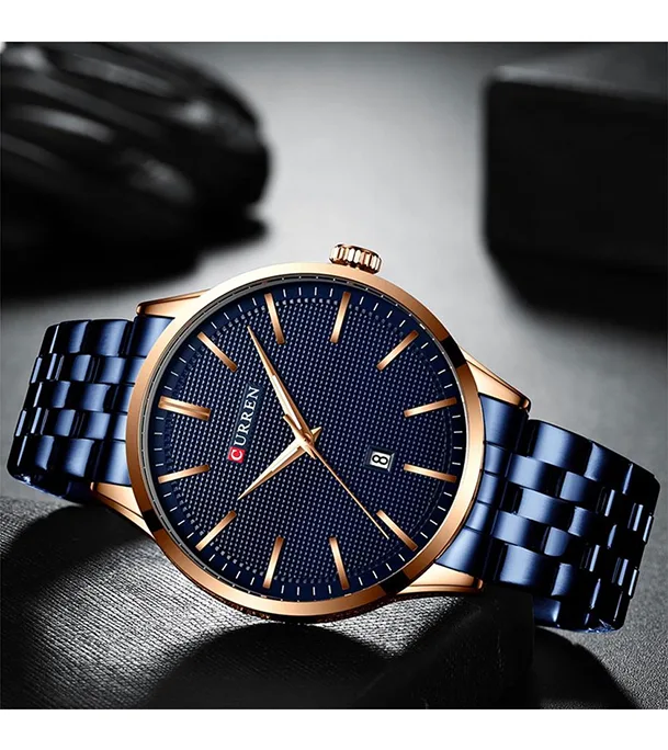 Buy CURREN Sport Waterproof Quartz Stainless Steel Couple Watch at Best Price in Bangladesh