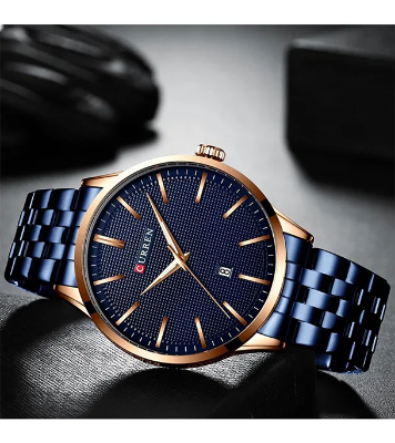 Buy CURREN Sport Waterproof Quartz Stainless Steel Couple Watch at Best Price in Bangladesh