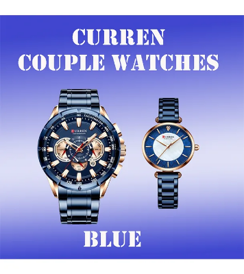 Buy CURREN Couple Watches Fashion Luxury  Quartz Wristwatch Waterproof Romantic at Best Price in Bangladesh