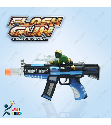Buy Battery Operated FLASH GUN With Flashing Light And Flashing Sound Gun For Kids at Best Price in Bangladesh