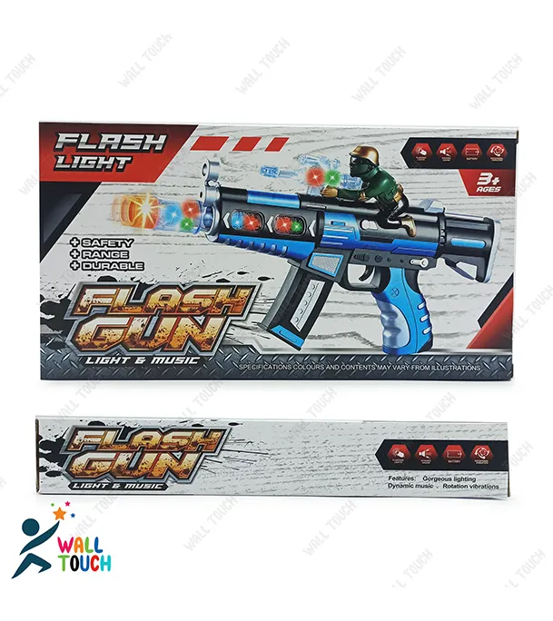 Buy Battery Operated FLASH GUN With Flashing Light And Flashing Sound Gun For Kids at Best Price in Bangladesh