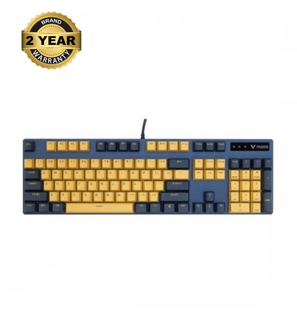 Buy Rapoo V500 Pro Gaming Mechanical Backlit Keyboard Yellow Blue Online	