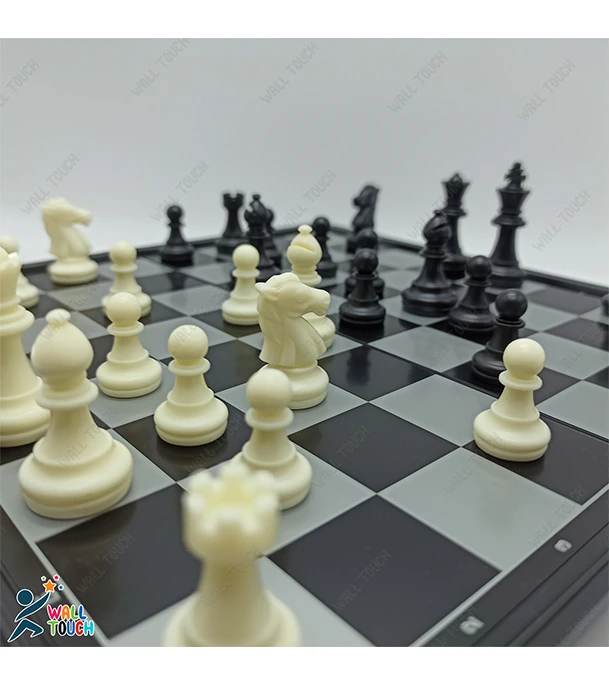 Buy Square Magnetic Chess Board & Folding Large Black & White and  UB Golden & Silver Color at Best Price in Bangladesh