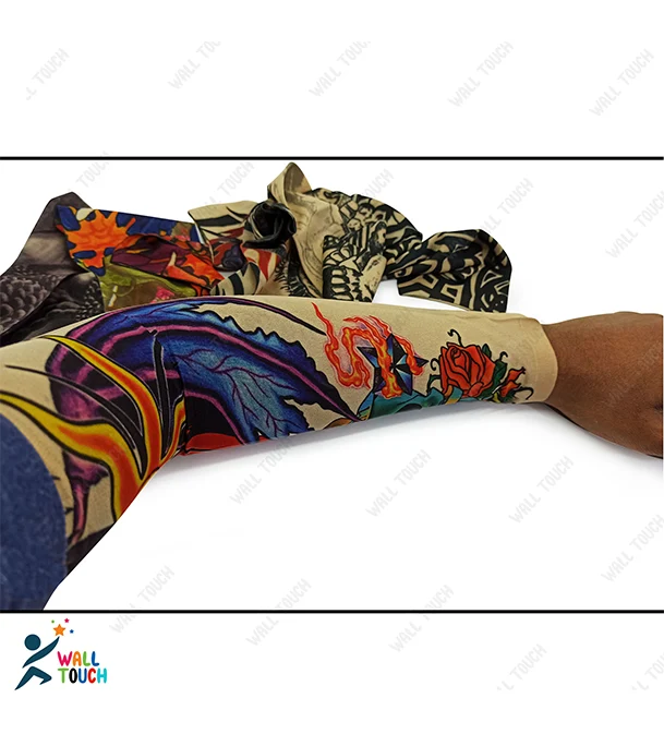 Buy 1 Pair New Fashion Man/Women/Rider UV Protection Fake Temporary TATTOO Arm Sleeves Cool Driving Sunscreen Cycling at Best Price in Bangladesh