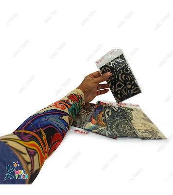 Buy 1 Pair New Fashion Man/Women/Rider UV Protection Fake Temporary TATTOO Arm Sleeves Cool Driving Sunscreen Cycling at Best Price in Bangladesh