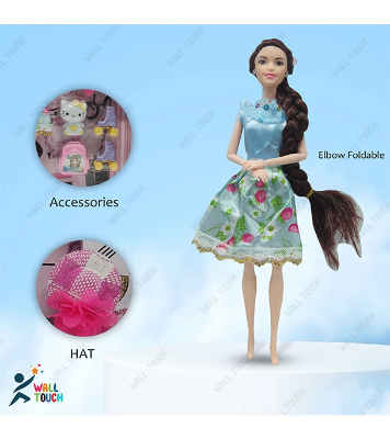 Buy Baby girls Angel Barbie with Dress Bag shoe Doll set. Elbow, Wrist & Neck Moveable - Doll at Best Price in Bangladesh
