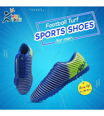 Buy Premium Quality Football Turf Sports Shoes for Men; Made by Artificial Leather at Best Price in Bangladesh