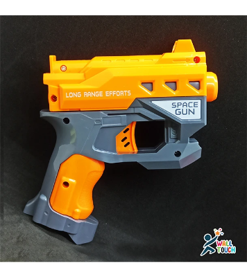 Buy Fires Foam Shooter Plastic Soft Bull-et Blaster Space Toy Gun With Suction Target Drum & Bullet at Best Price in Bangladesh